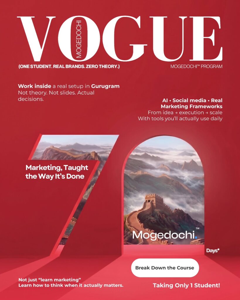 Vogue Marketing Course by Mogedochi – Where Digital Marketing Meets Psychology