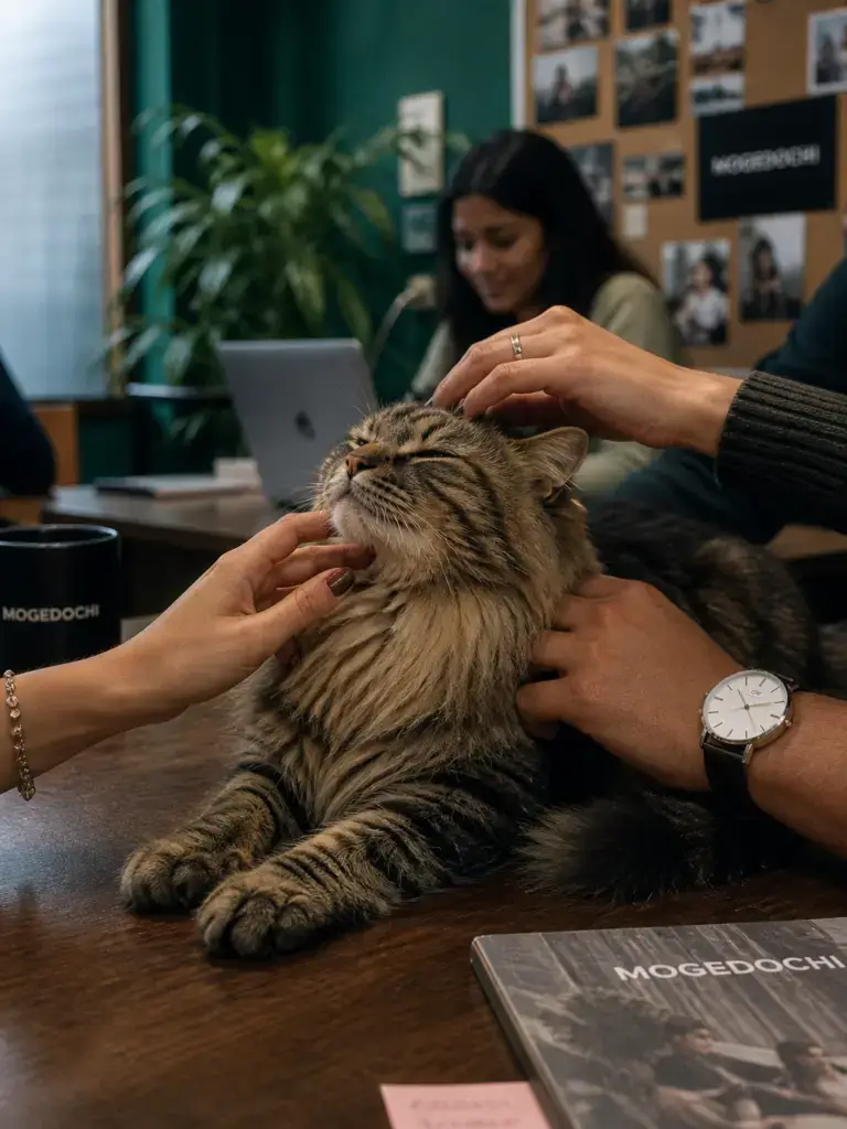Home | Mogedochi Peeku the Cat, cuddling partner cat, social media marketing cat, Mogedochi