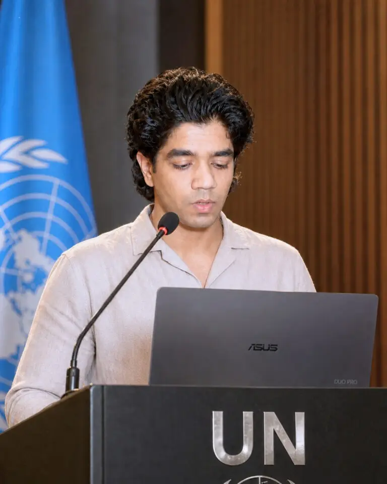 Home | Mogedochi Tarang Chawla Mogedochi CEO & Founder, speaking in Auditorium