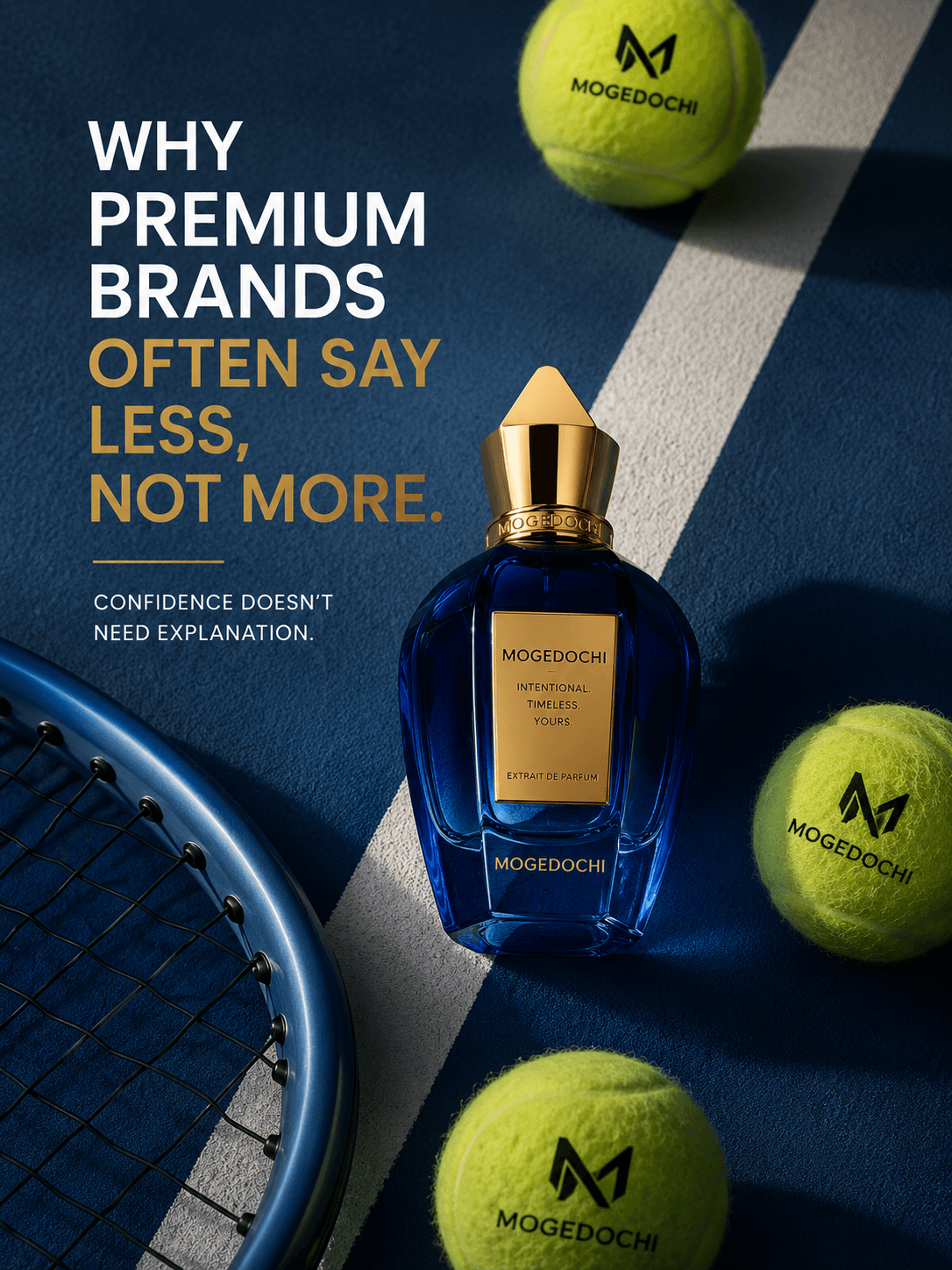 The Brand Kept Explaining Itself | Mogedochi Why Premium Brands Often Say Less, Not More