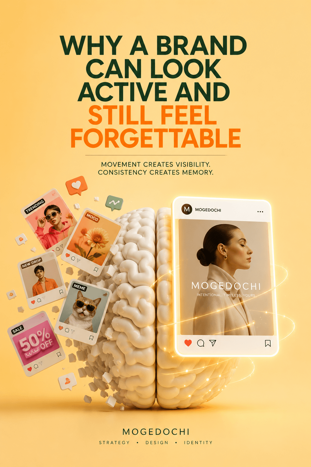 Why a Brand Can Look Active and Still Feel Forgettable brand memory psychology editorial branding